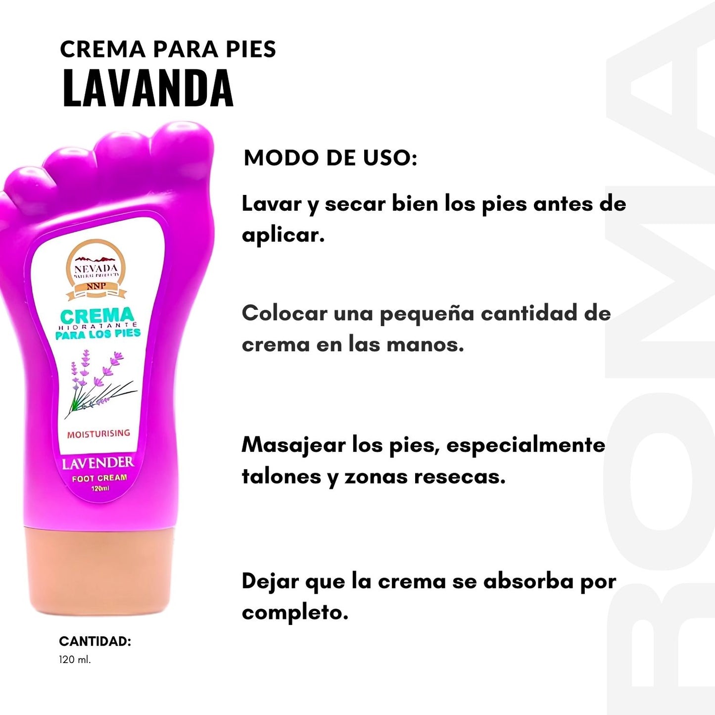 CREMA PARA PIES - LAVANDA 120ML NEVADA