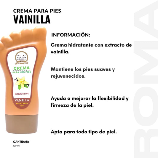 CREMA PARA PIES - VAINILLA 120ML NEVADA