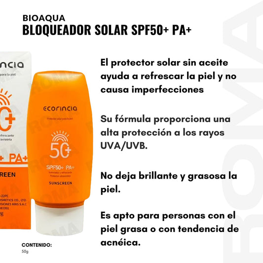 PROTECTOR SOLAR 50 SPF 50G ECORINCIA