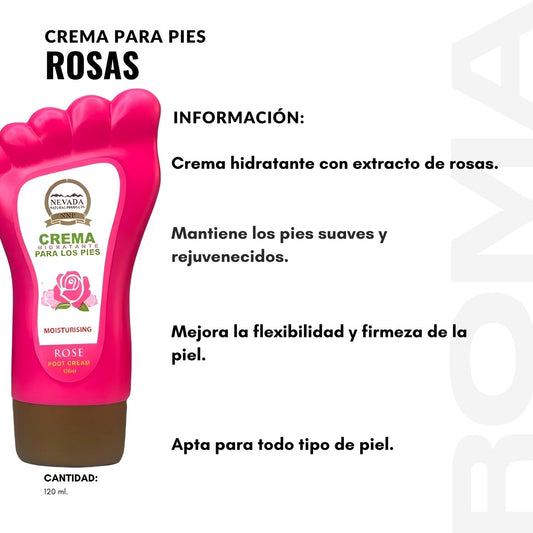 CREMA PARA PIES - ROSAS 120ML NEVADA