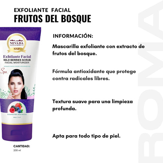 EXFOLIANTES FACIAL FRUTOS DEL BOSQUE 200ML NEVADA