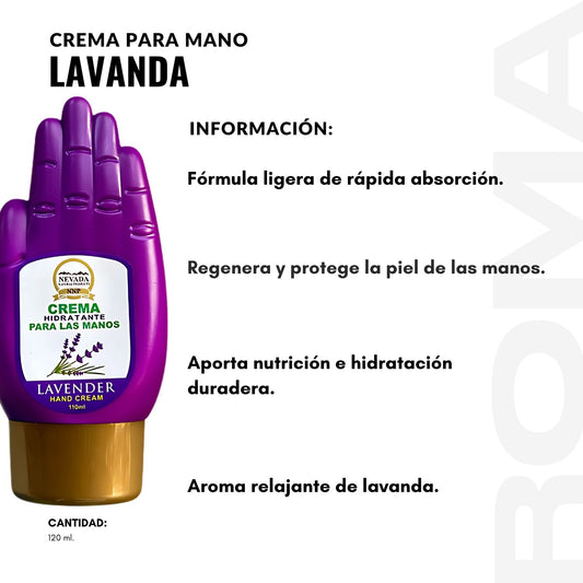 CREMA PARA MANOS - LAVANDA 120ML NEVADA