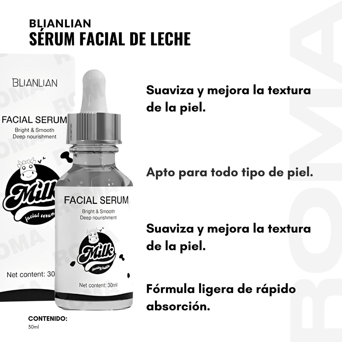 SERUM FACIAL DE LECHE BLIANLIAN 30ML