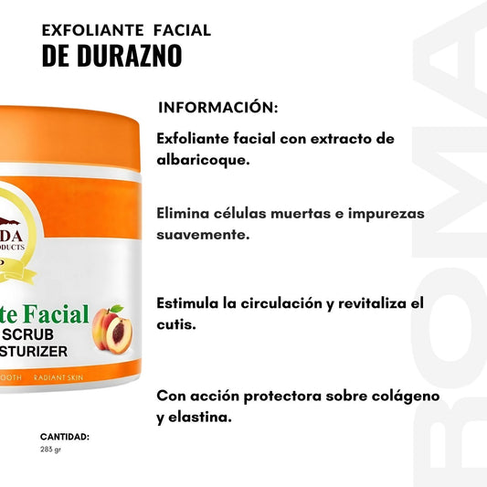 EXFOLIANTES FACIAL DE DURAZNO 283G NEVADA