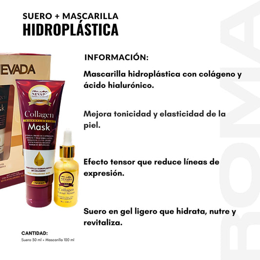 SUERO + MASCARILLA HIDROPLÁSTICA 130ML NEVADA
