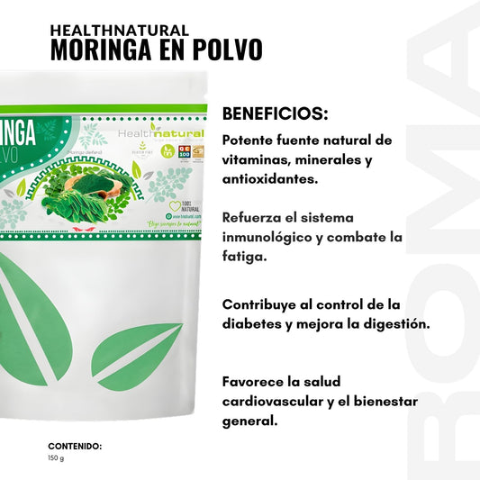 MORINGA EN POLVO 150G HEALTHNATURAL