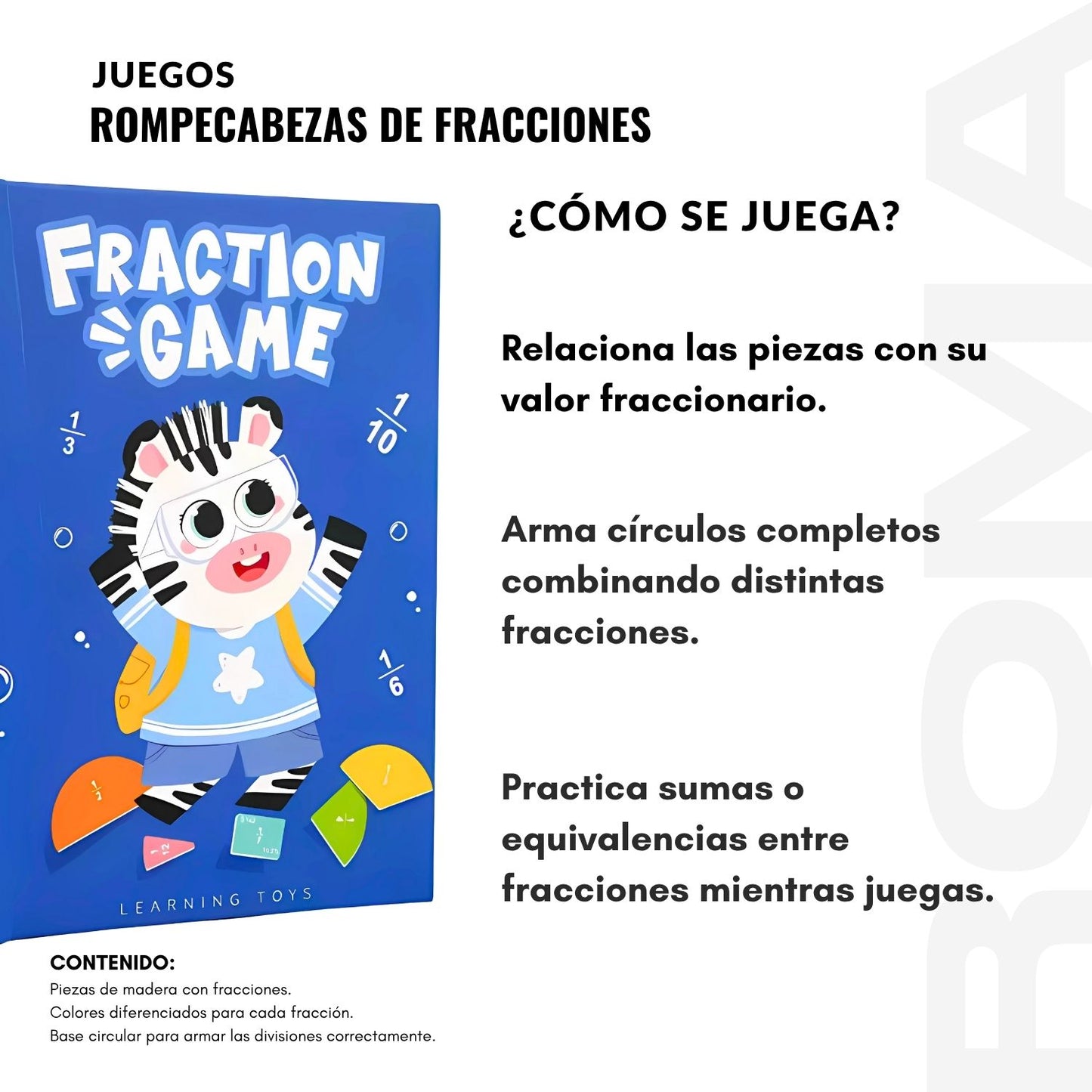 JUEGO DE FRACCIONES - JUEGO DIDÁTICO