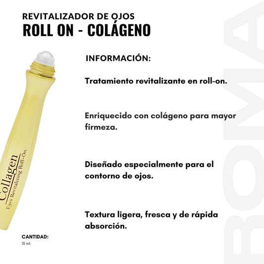 REVITALIZADOR DE OJOS ROLL ON - COLÁGENO 15ML NEVADA