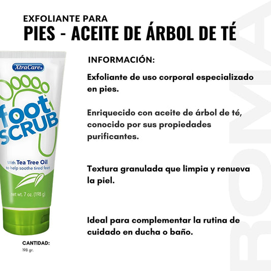 EXFOLIANTE PARA PIES – ACEITE DE ÁRBOL DE TÉ 120ML