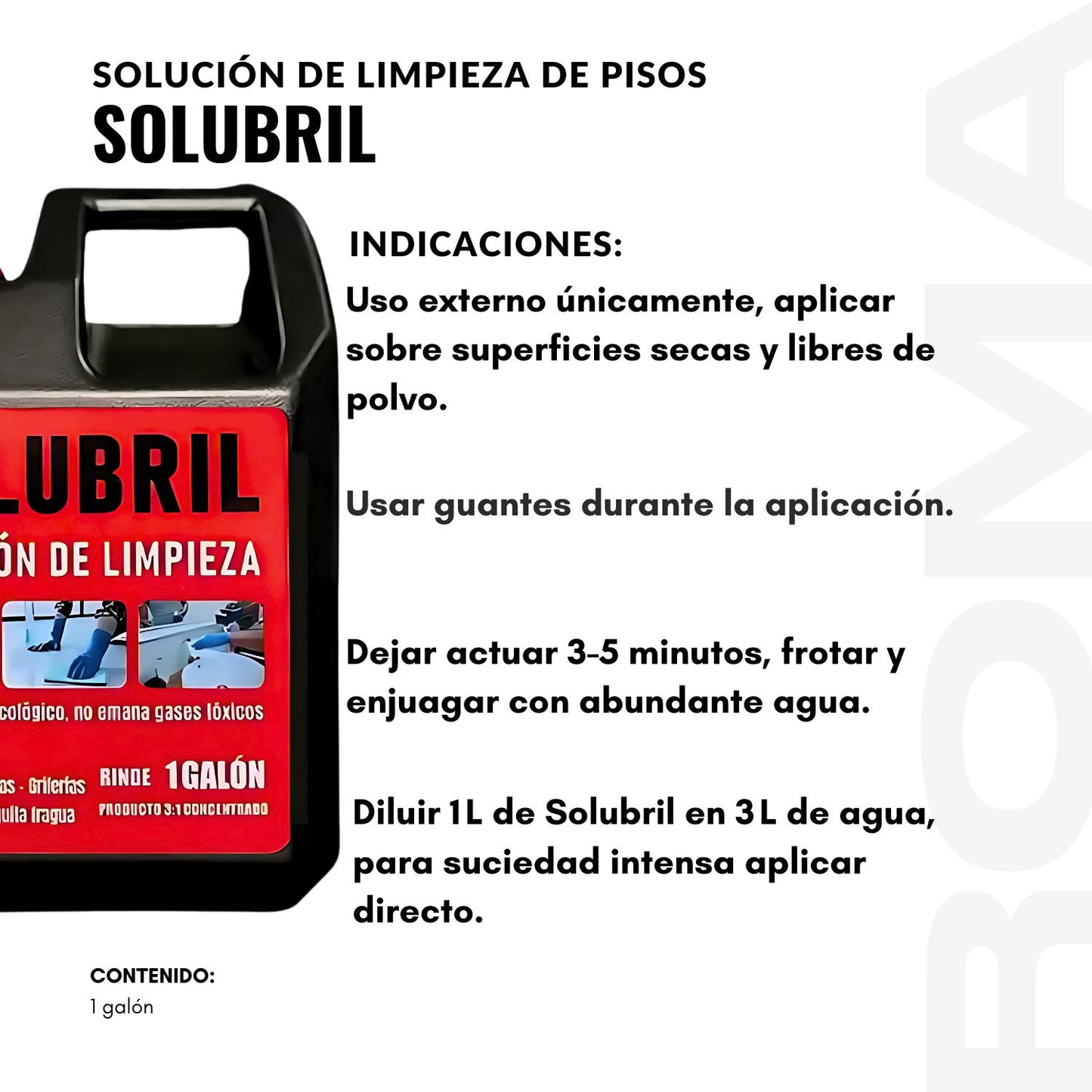 SOLUBRIL LIMPIEZA DE PISOS