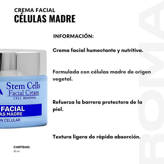CREMA FACIAL CÉLULAS MADRE 50ML NEVADA