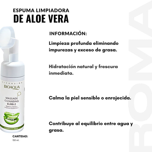 ESPUMA LIMPIADORA ALOE VERA 150ML BIOAQUA