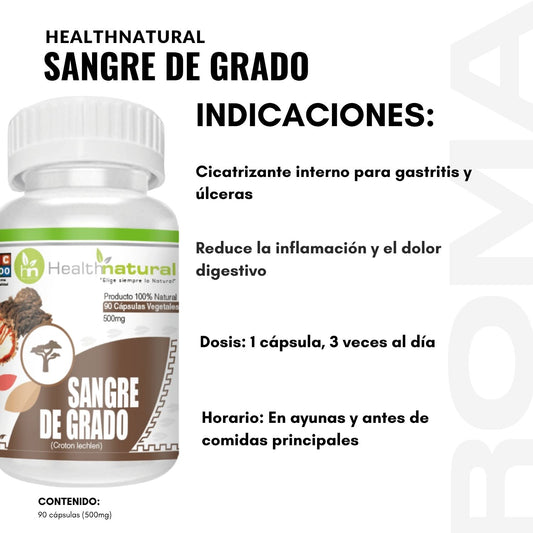 SANGRE DE GRADO HEALTHNATURAL 500MG