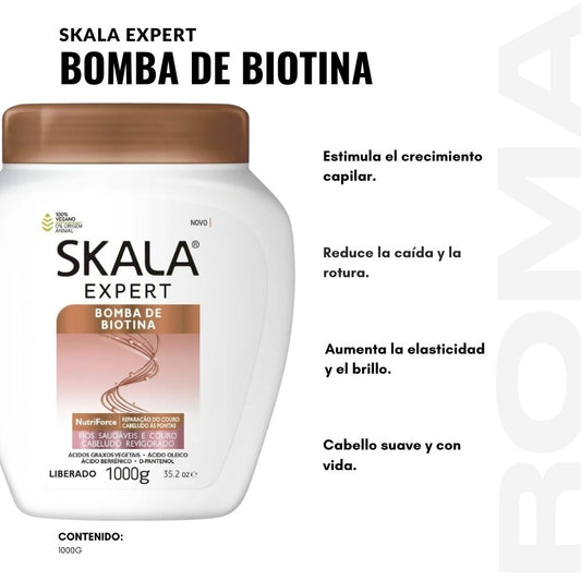CREMA DE TRATAMIENTO CAPILAR SKALA BOMBA DE BIOTINA