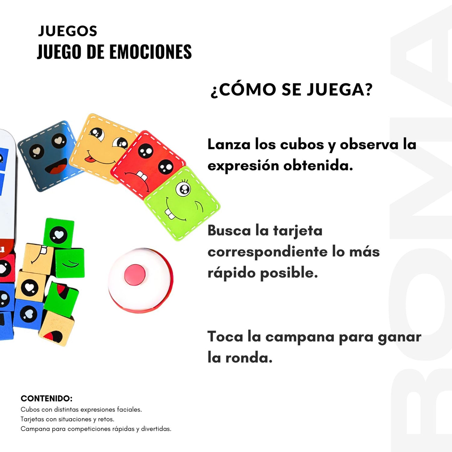 JUEGO DE EMOCIONES CON CAMPANA - JUEGO DIDÁTICO