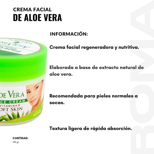 CREMA FACIAL DE ALOE VERA 140G NEVADA