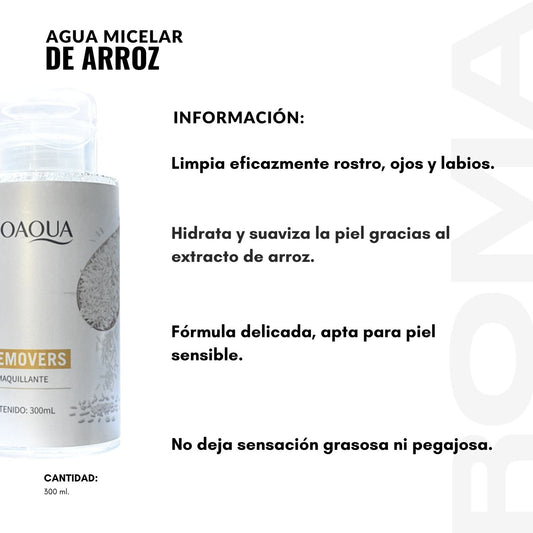 AGUA MICELAR DE ARROZ 300ML BIOAQUA