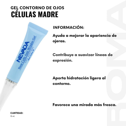 GEL CONTORNO DE OJOS CÉLULAS MADRE 15ML NEVADA