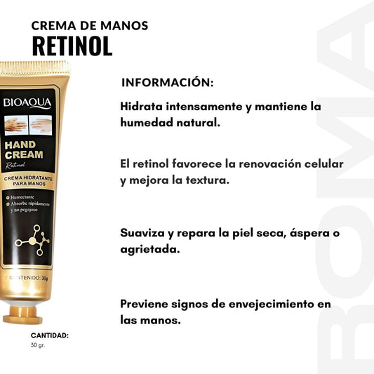 CREMA DE MANOS RETINOL 30G BIOAQUA