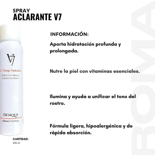 SPRAY ACLARANTE V7 200ML BIOAQUA