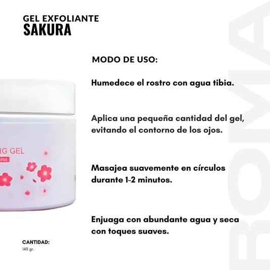 GEL EXFOLIANTE SAKURA 140G BIOAQUA