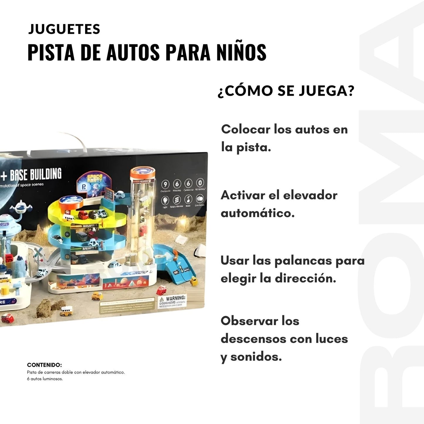 PISTA DE AUTOS PARA NIÑOS