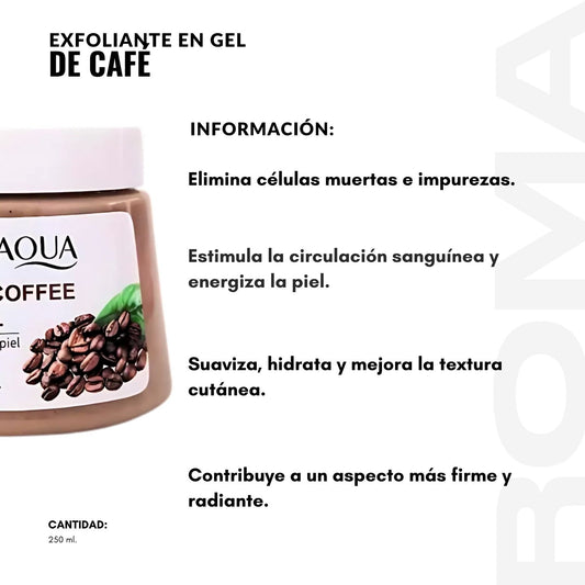 EXFOLIANTE EN GEL DE CAFÉ 250ML BIOAQUA