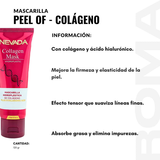 MASCARILLA PEEL OFF – COLÁGENO 120G NEVADA