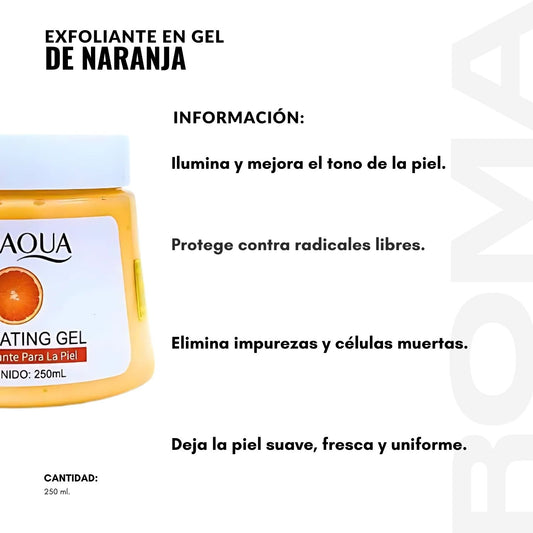 EXFOLIANTE EN GEL DE NARANJA 250ML BIOAQUA