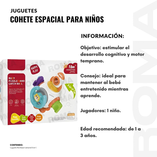 COHETE ESPACIAL PARA NIÑOS