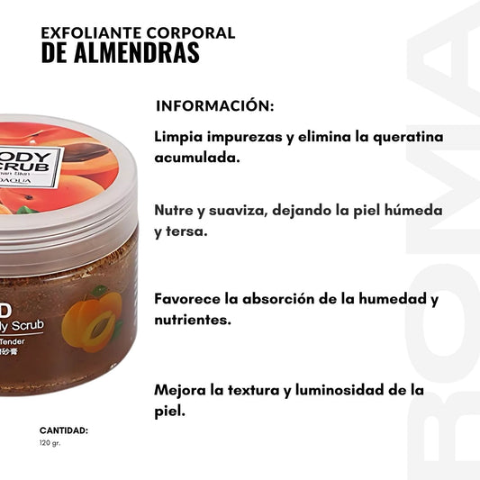 EXFOLIANTE CORPORAL DE ALMENDRAS 120G BIOAQUA