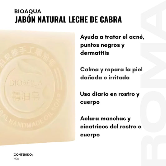 JABÓN DE LECHE DE CABRA BIOAQUA 100G