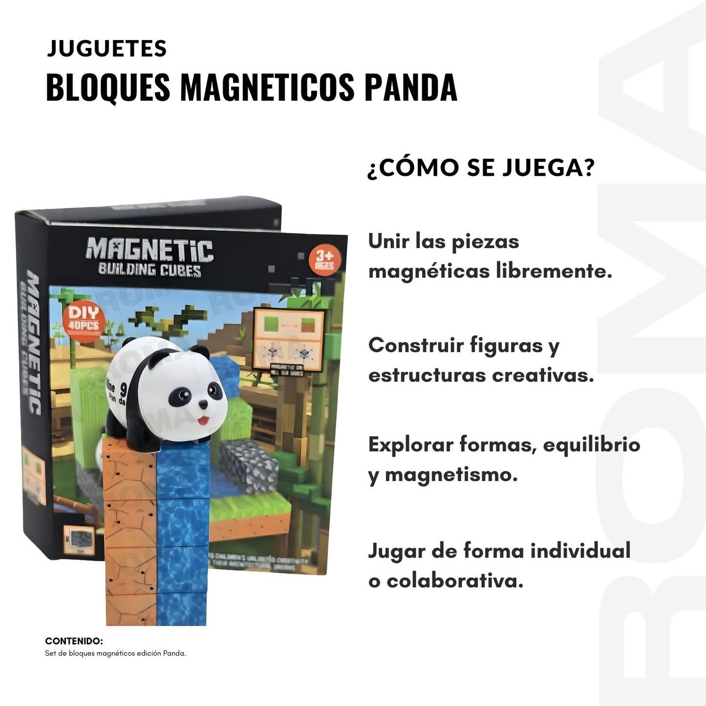 BLOQUES MAGNETICOS PANDA