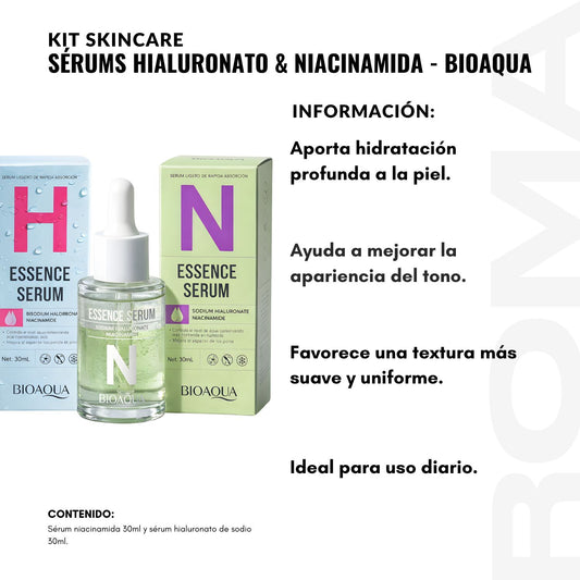 KIT SÉRUMS HIALURONATO & NIACINAMIDA BIOAQUA