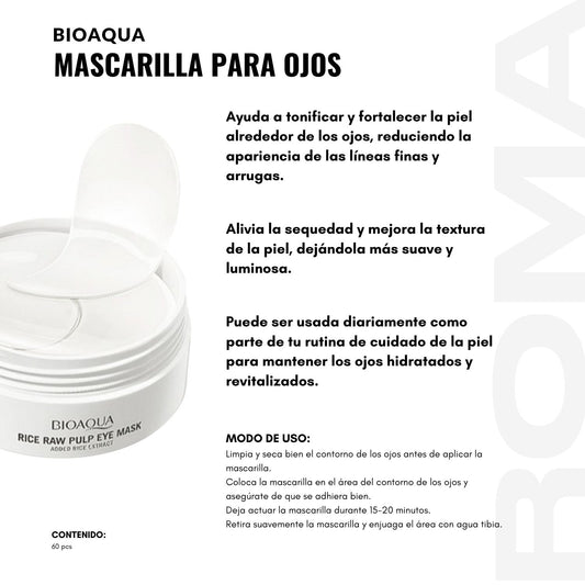 MASCARILLA PARA OJOS BIOAQUA 60 PCS