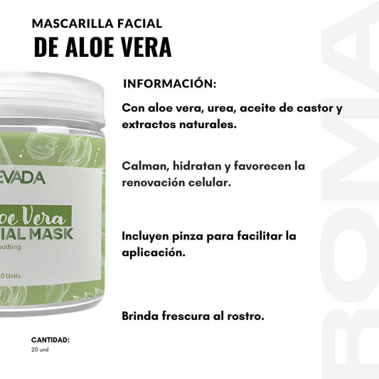 MASCARILLA FACIAL DE ALOE VERA NEVADA