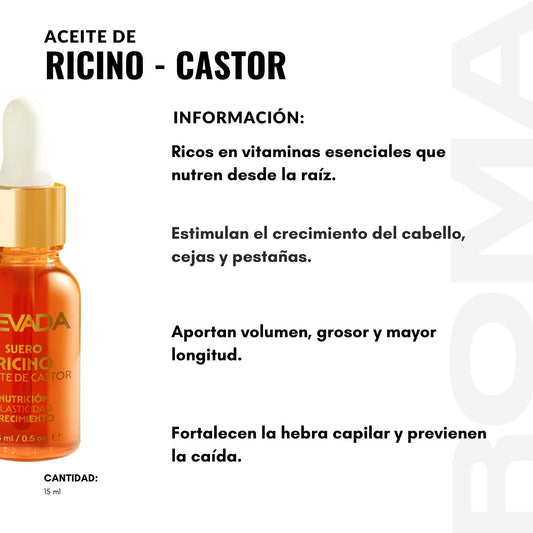 ACEITE DE CASTOR SUERO RICINO 15ML NEVADA