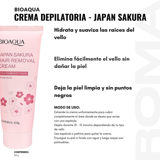CREMA DEPILATORIA JAPAN SAKURA 100G BIOAQUA
