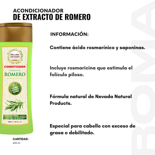 ACONDICIONADOR DE EXTRACTO DE ROMERO 420ML NEVADA
