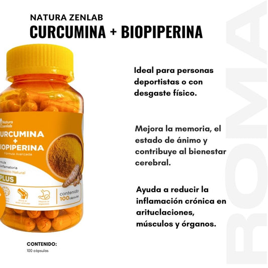 CURCUMINA + BIOPIPERINA PLUS+