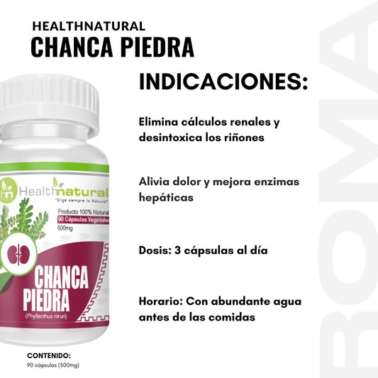 CHANCA PIEDRA HEALTHNATURAL 500MG