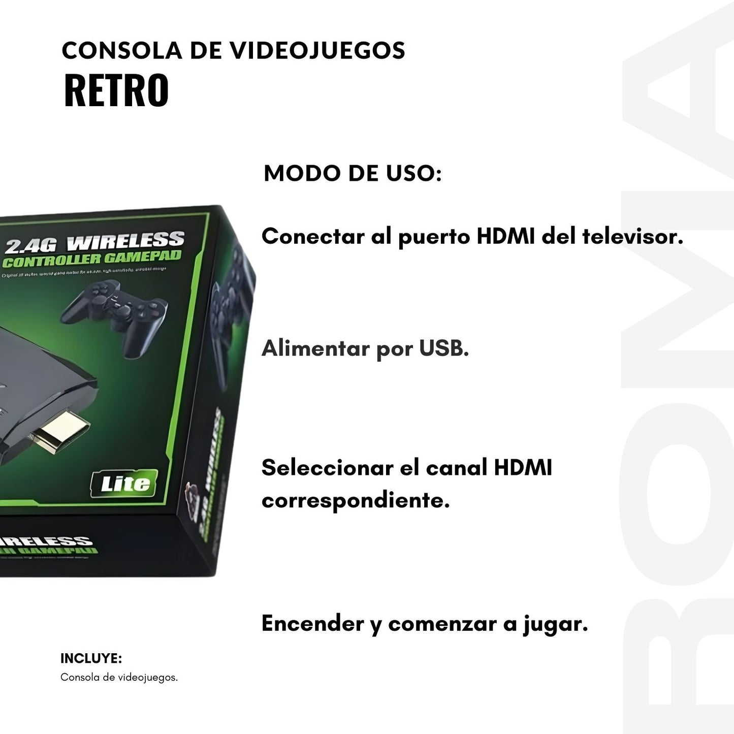 CONSOLA DE VIDEOJUEGOS RETRO