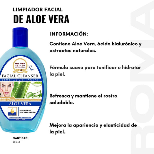 LIMPIADOR FACIAL DE ALOE VERA 225ML NEVADA