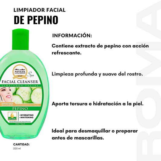 LIMPIADOR FACIAL DE PEPINO