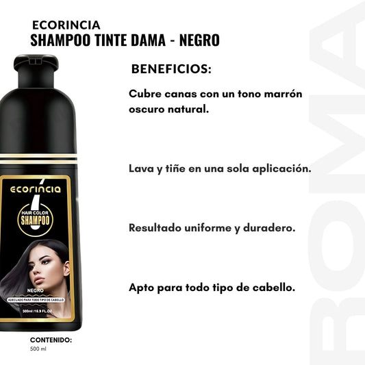 SHAMPOO TINTE DAMA – NEGRO