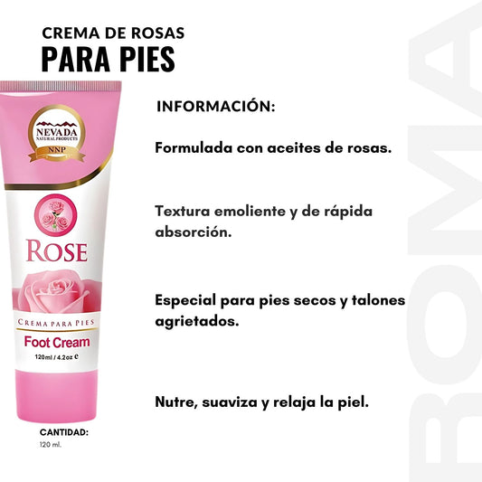 CREMA DE ROSAS PARA PIES 120ML NEVADA