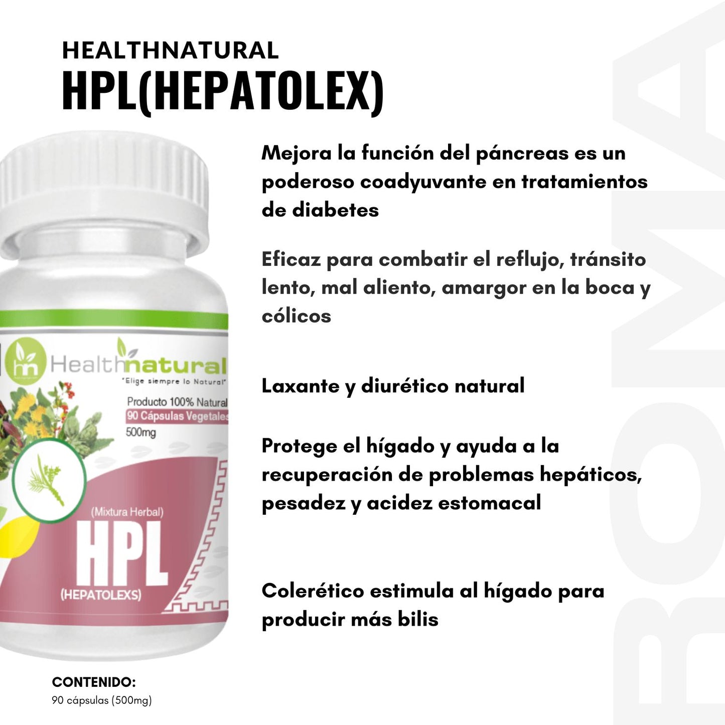 HPL(HEPATOLEX) HEALTHNATURAL 500MG
