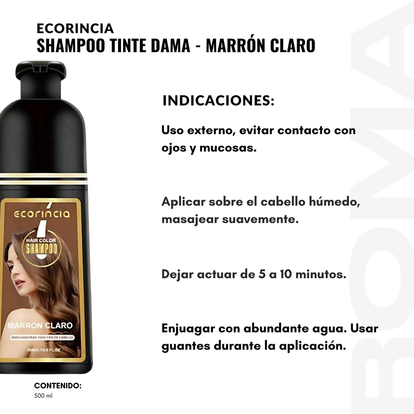 SHAMPOO TINTE DAMA – MARRÓN CLARO