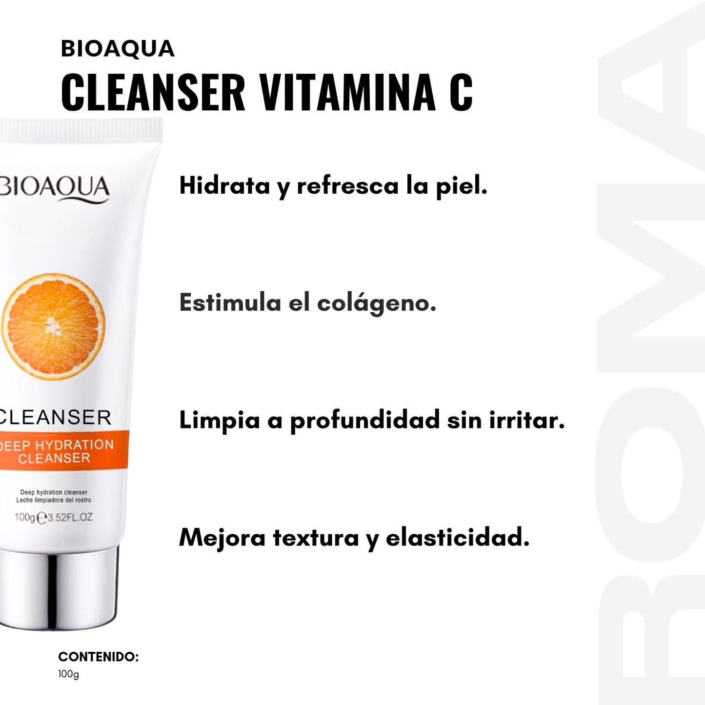 LIMPIADOR FACIAL VITAMINA C 100G BIOAQUA