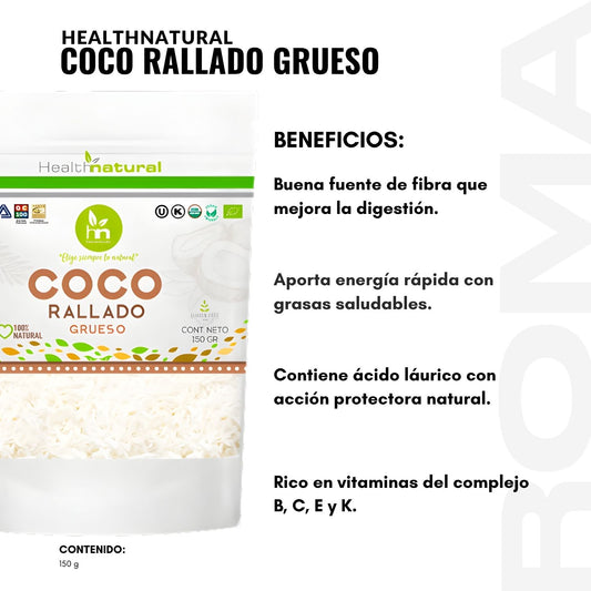 COCO RALLADO GRUESO 150G HEALTHNATURAL
